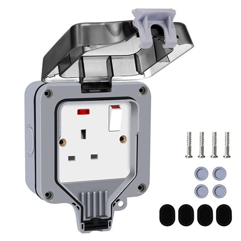 weatherproof electrical box with cover|outside waterproof electrical socket box.